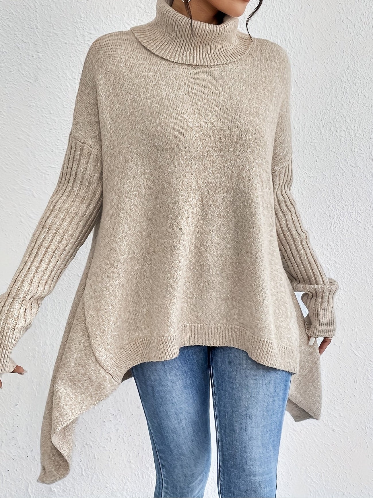 Gabrielle | Pull Col Roulé Ample