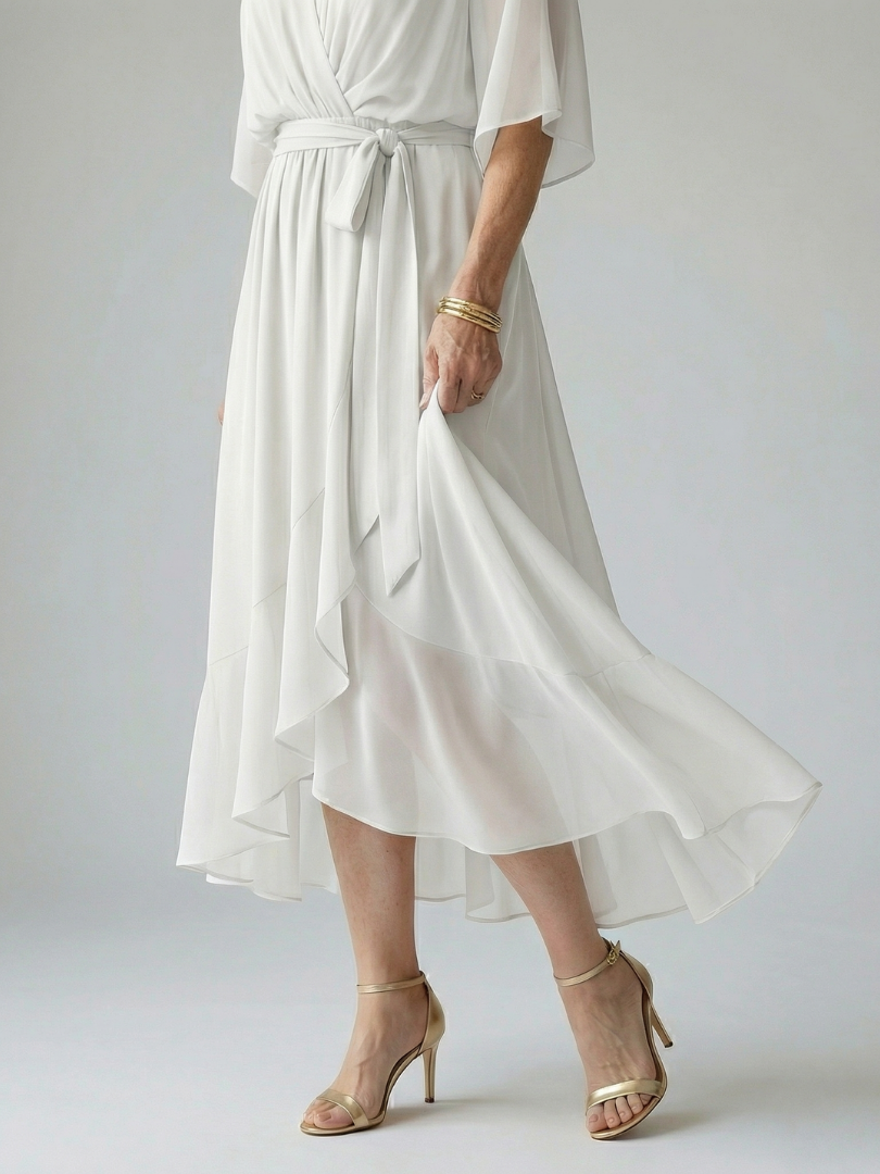 DELACROIX | Robe Midi Drapée Elric