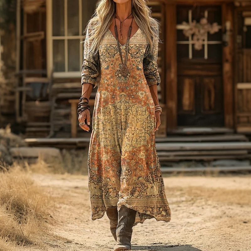 Robe De Style Ethnique Vintage
