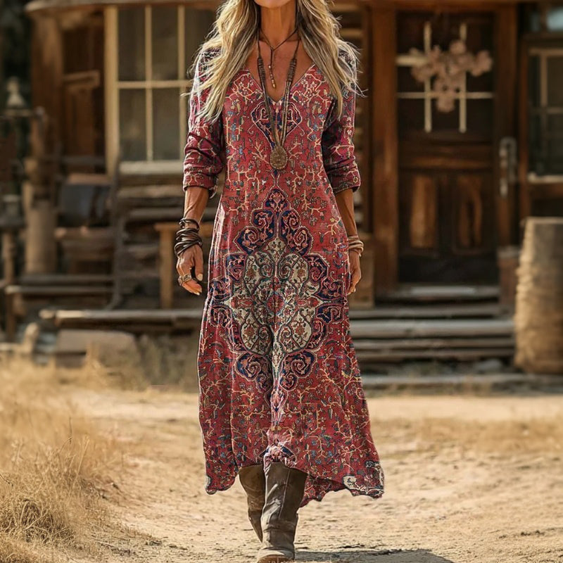 Robe De Style Ethnique Vintage