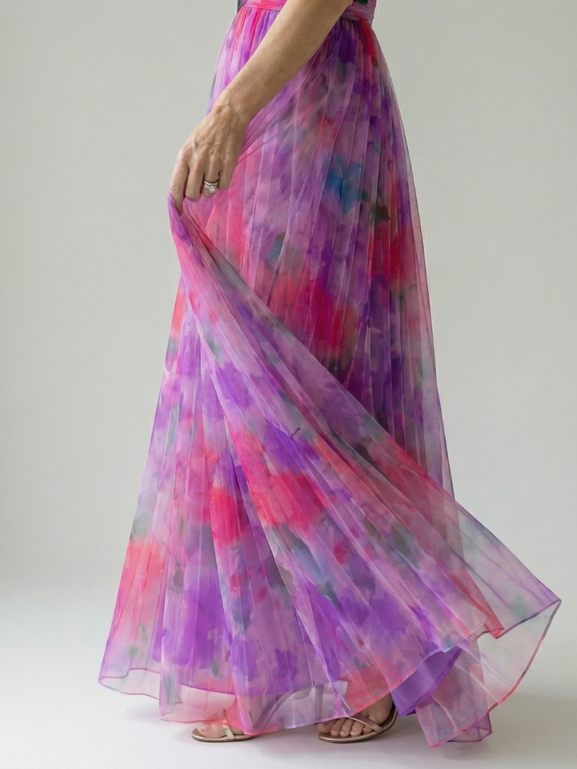 DELACROIX| Robe Maxi à Enveloppe Douce Isel