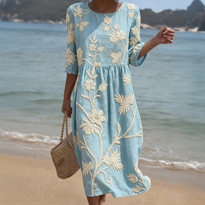 Robe Décontractée À Imprimé Floral