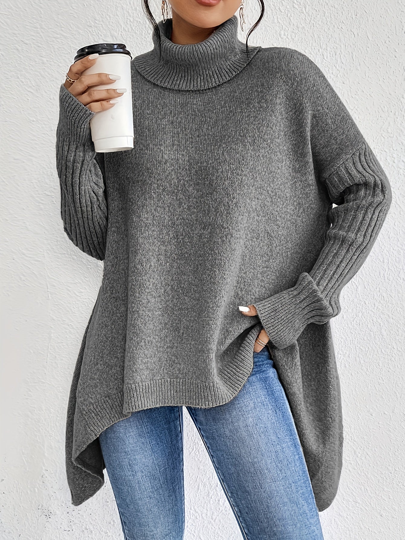 Gabrielle | Pull Col Roulé Ample
