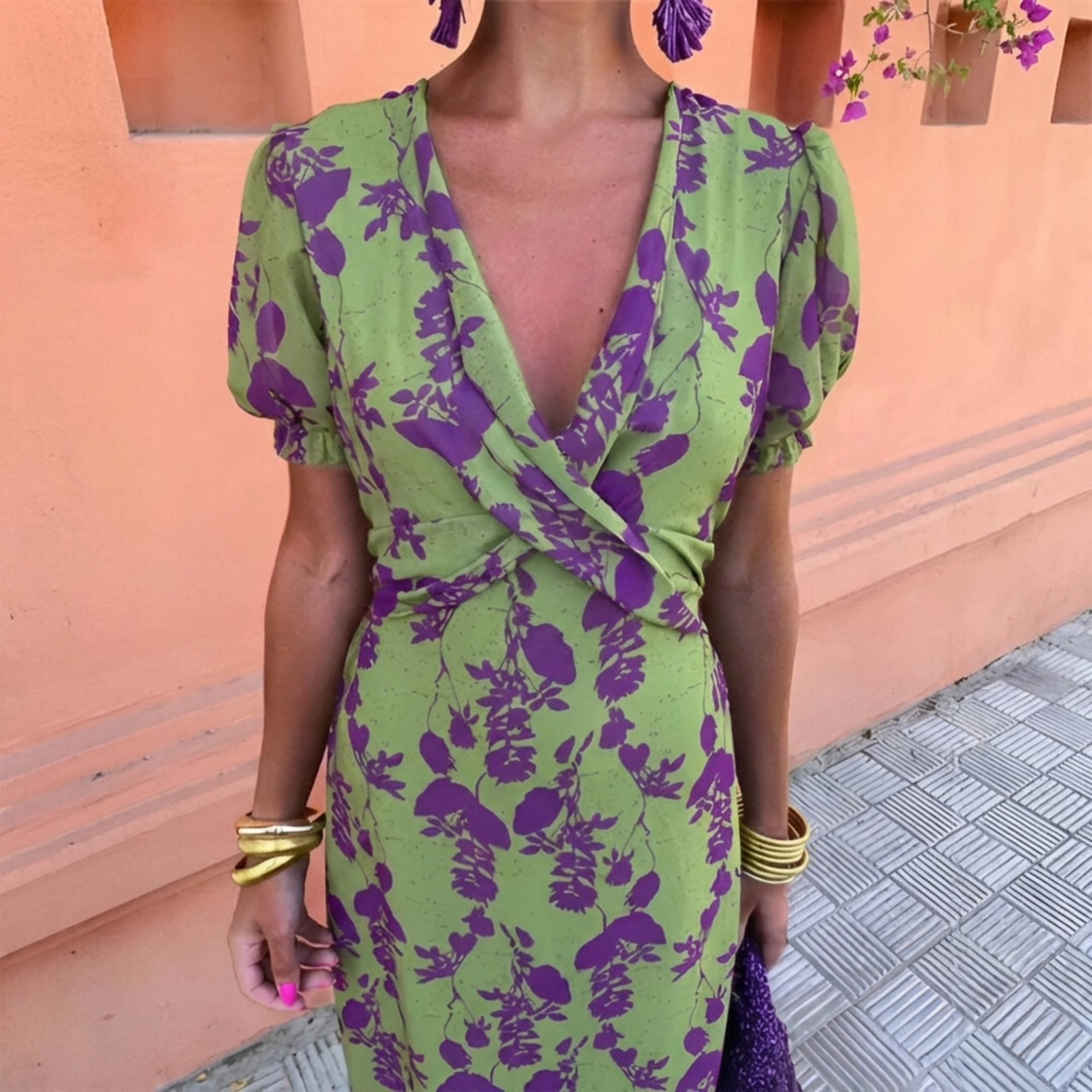 Anaïs™ — Robe midi à imprimé élégant