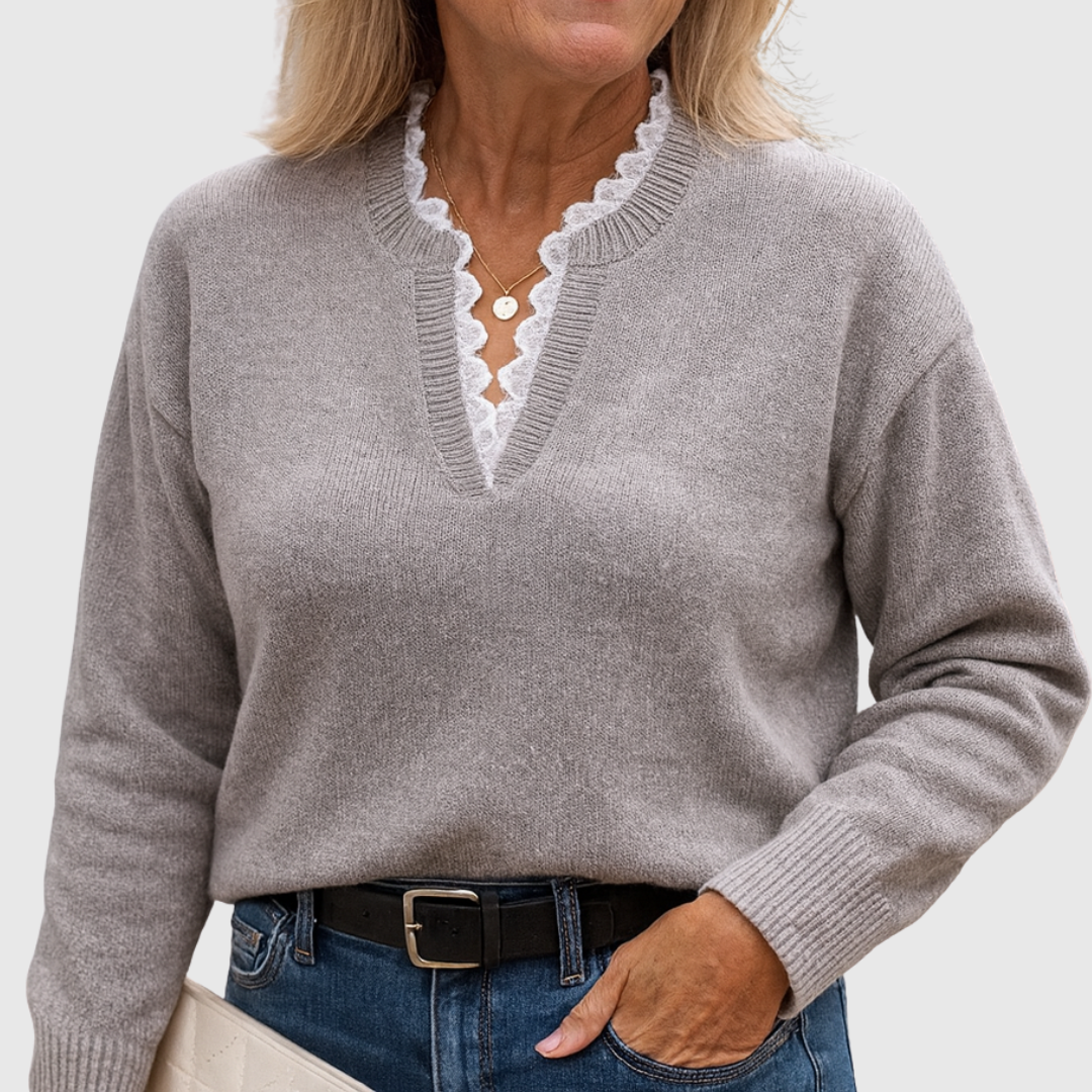 Zaryphine | Pull Col V Élégant