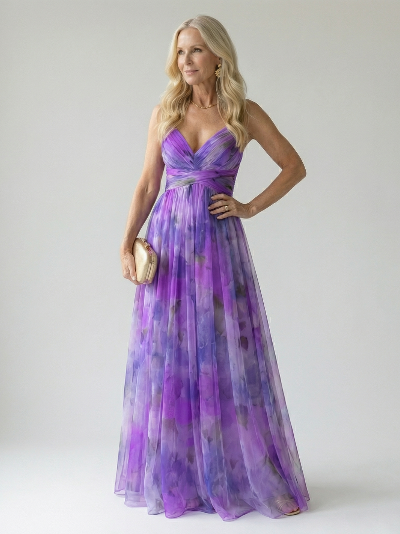 DELACROIX| Robe Maxi à Enveloppe Douce Isel