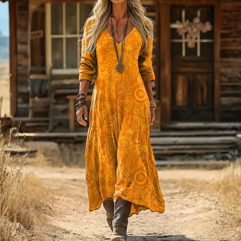 Robe Vintage À Imprimé Floral