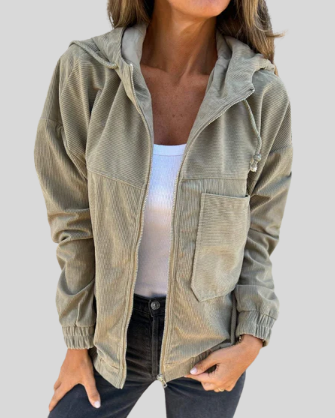 Manon | Veste Zippée Décontractée