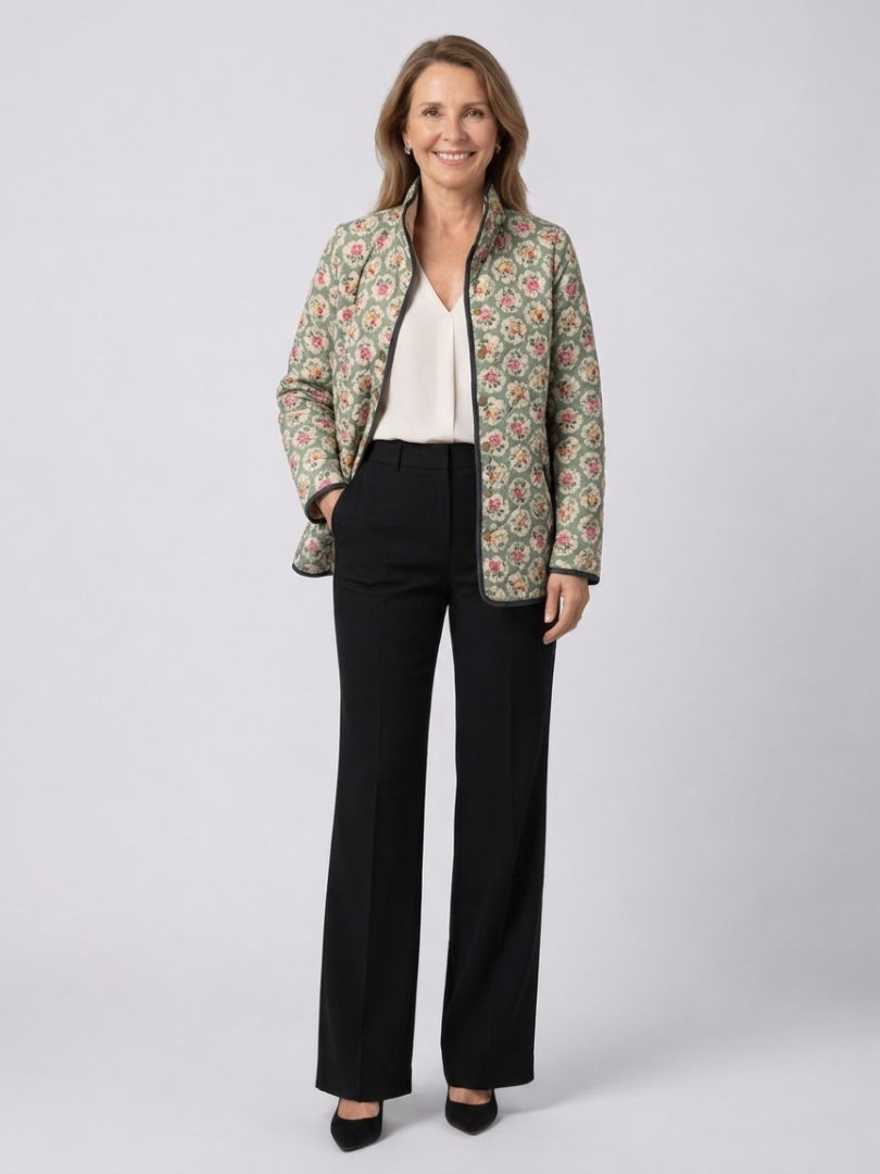 Maison Bellier | Veste Matelassée Tapisserie Fleurie Amélie