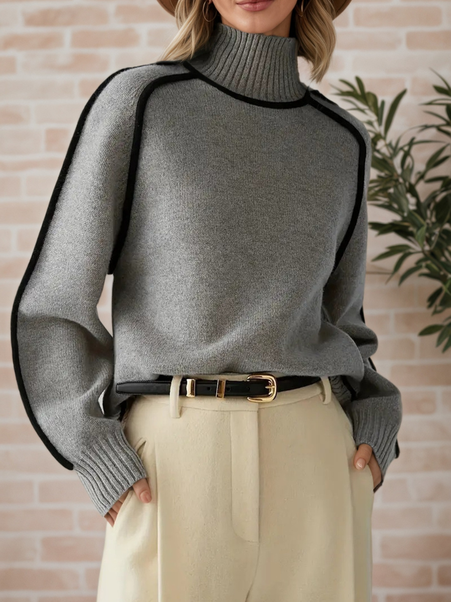 Thaïs | Pull Col Roulé Moderne
