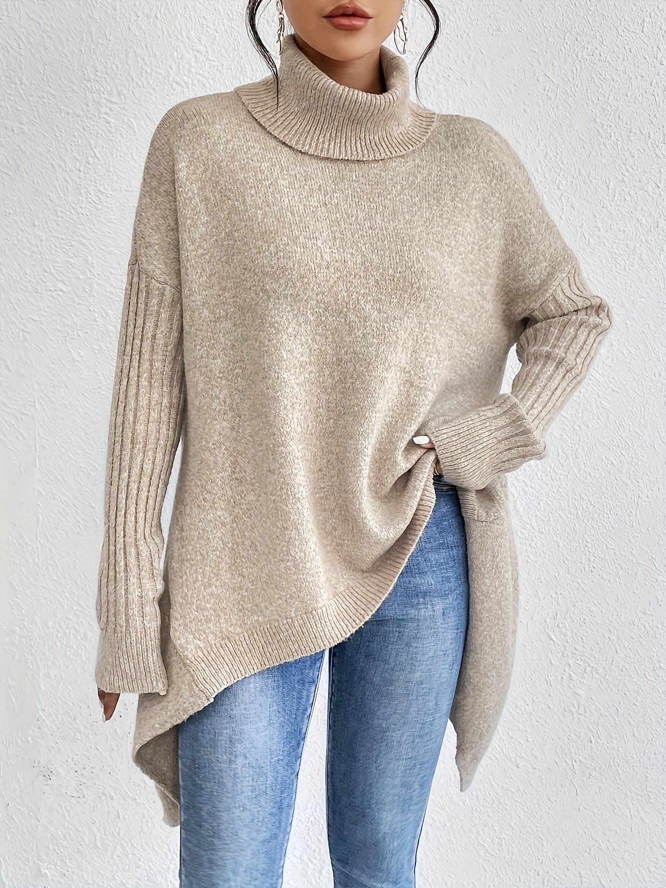 Gabrielle | Pull Col Roulé Ample