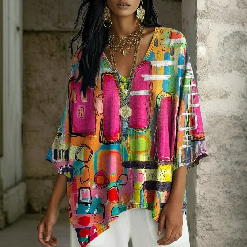 Blouse Décontractée Vintage