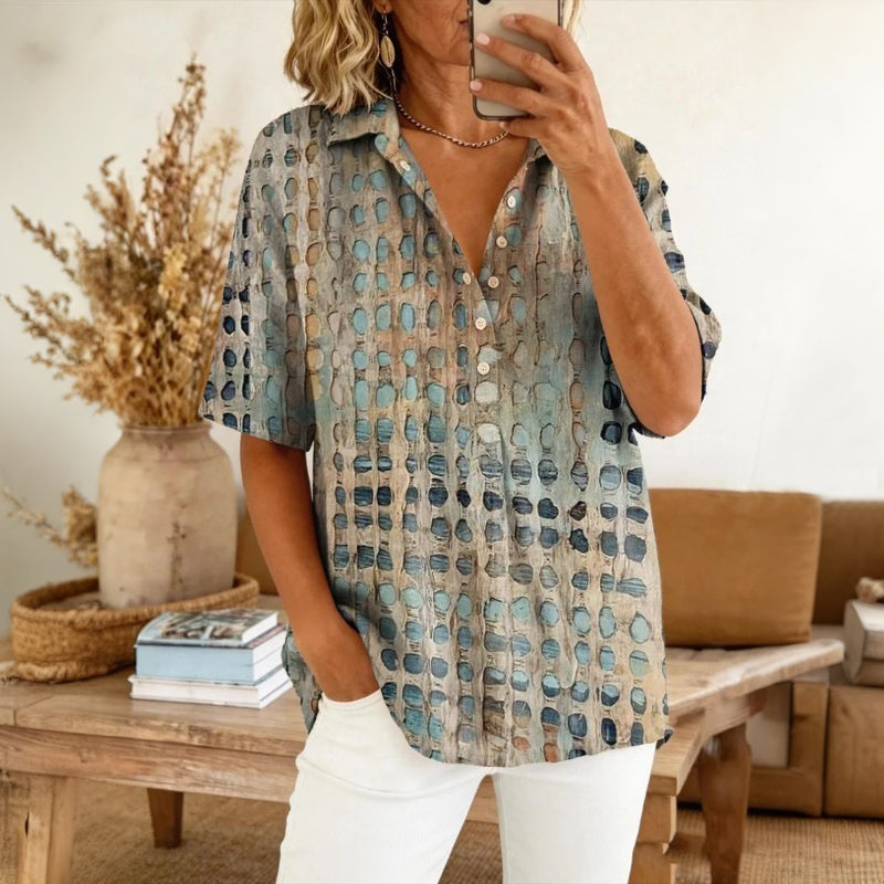 Blouse Décontractée Vintage