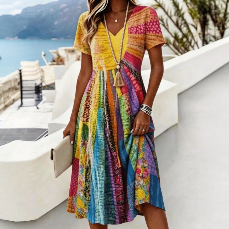 Robe Colorée Vintage