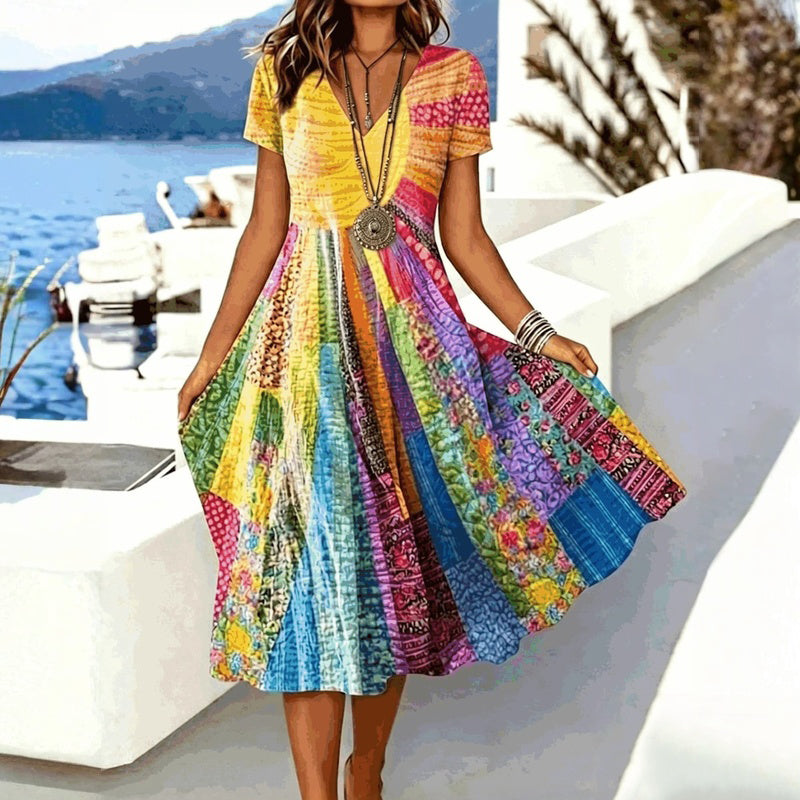 Robe Colorée Vintage