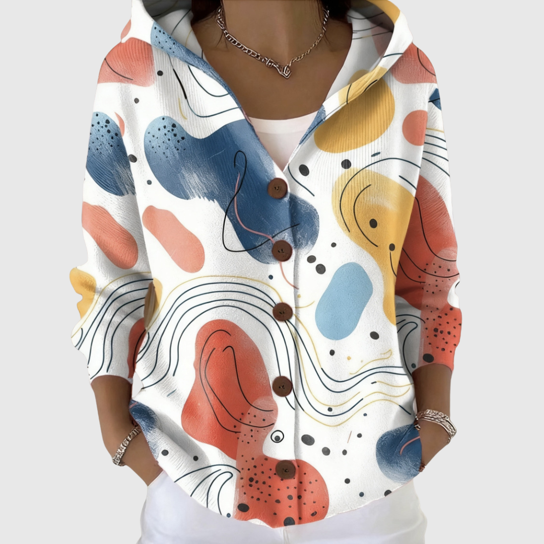 Solène | Cardigan Abstrait Moderne