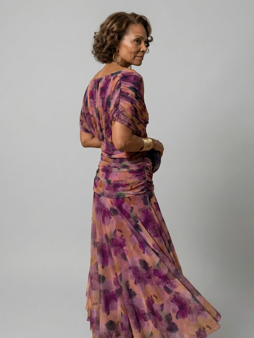 DELACROIX | Robe Midi Décontractée à Épaules Dénudées Calen