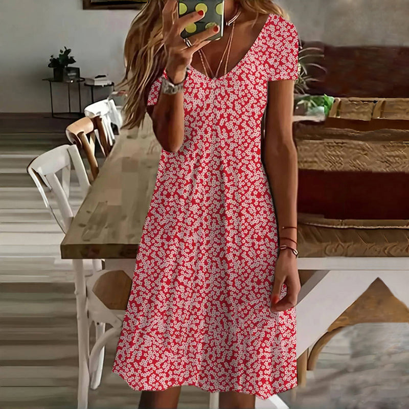 Robe Décontractée À Imprimé Floral