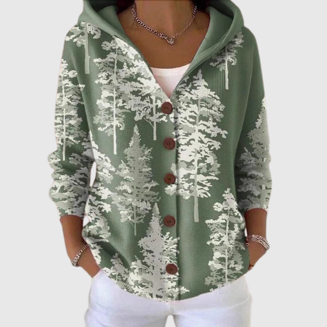 Jacinthe | Cardigan Forêt Élégante