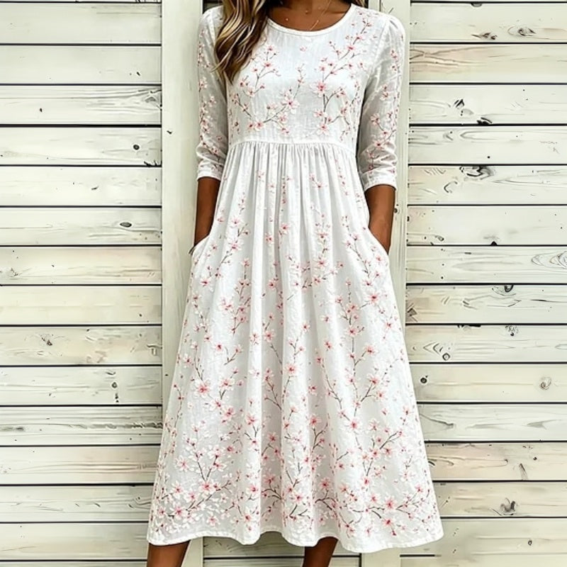Robe Décontractée À Imprimé Floral