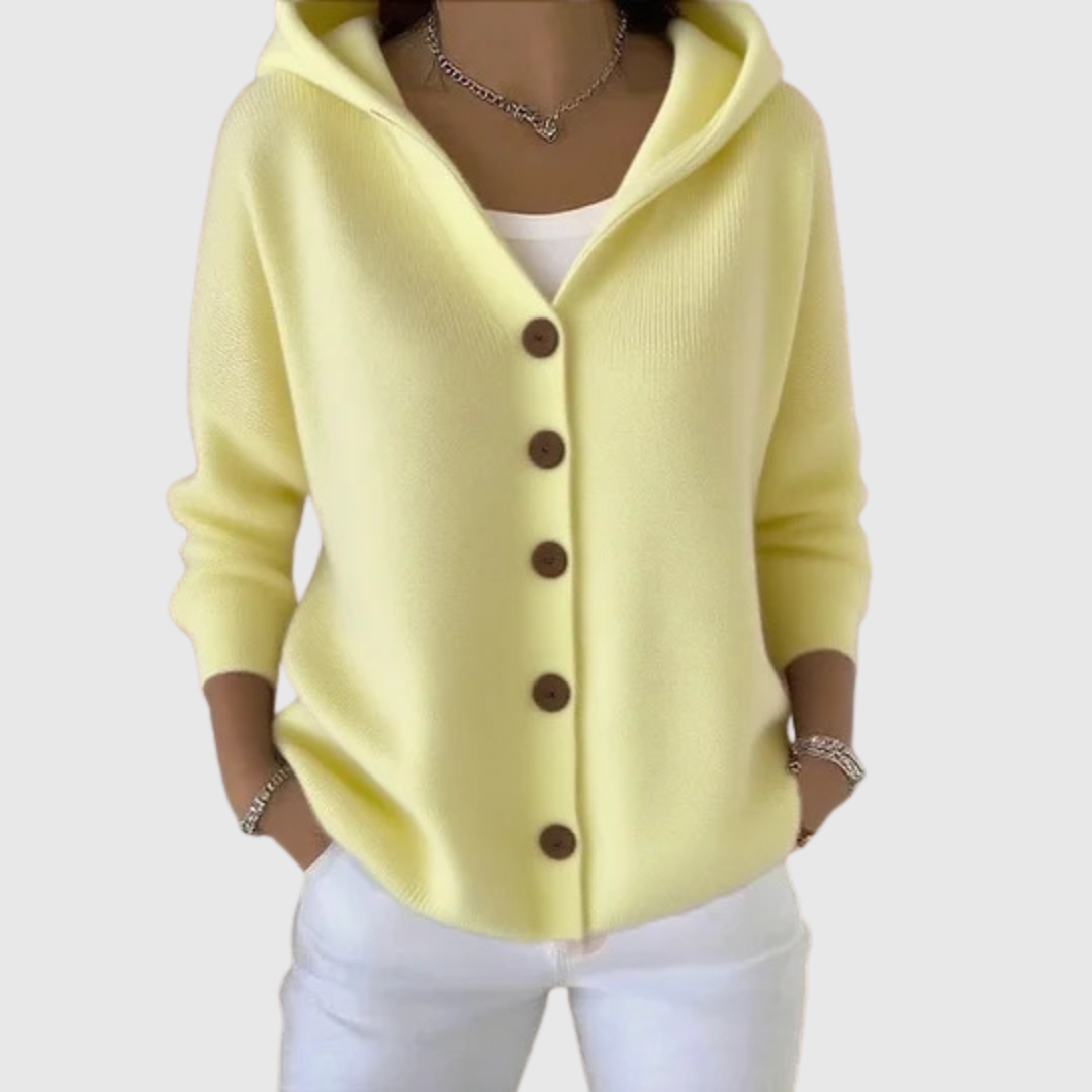 Ophélie | Cardigan Capuche Décontracté
