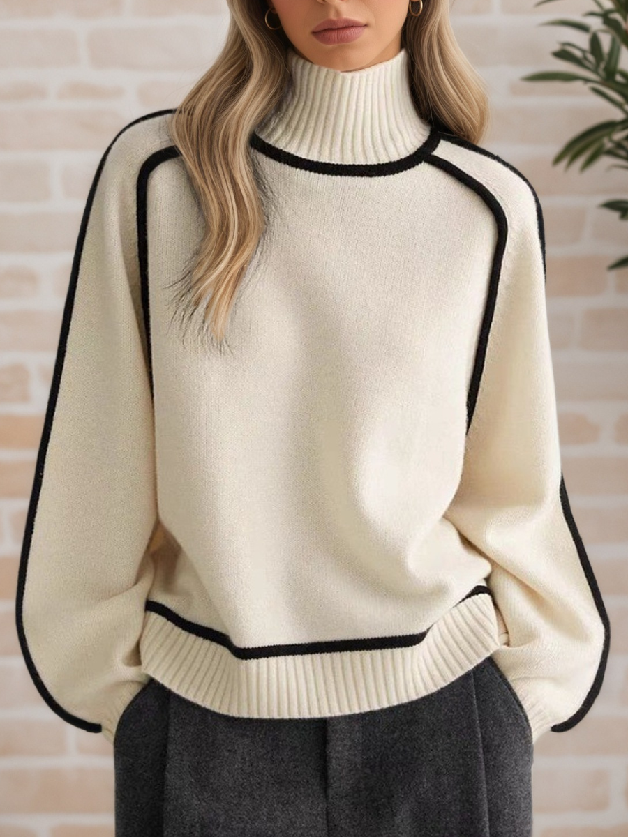 Thaïs | Pull Col Roulé Moderne
