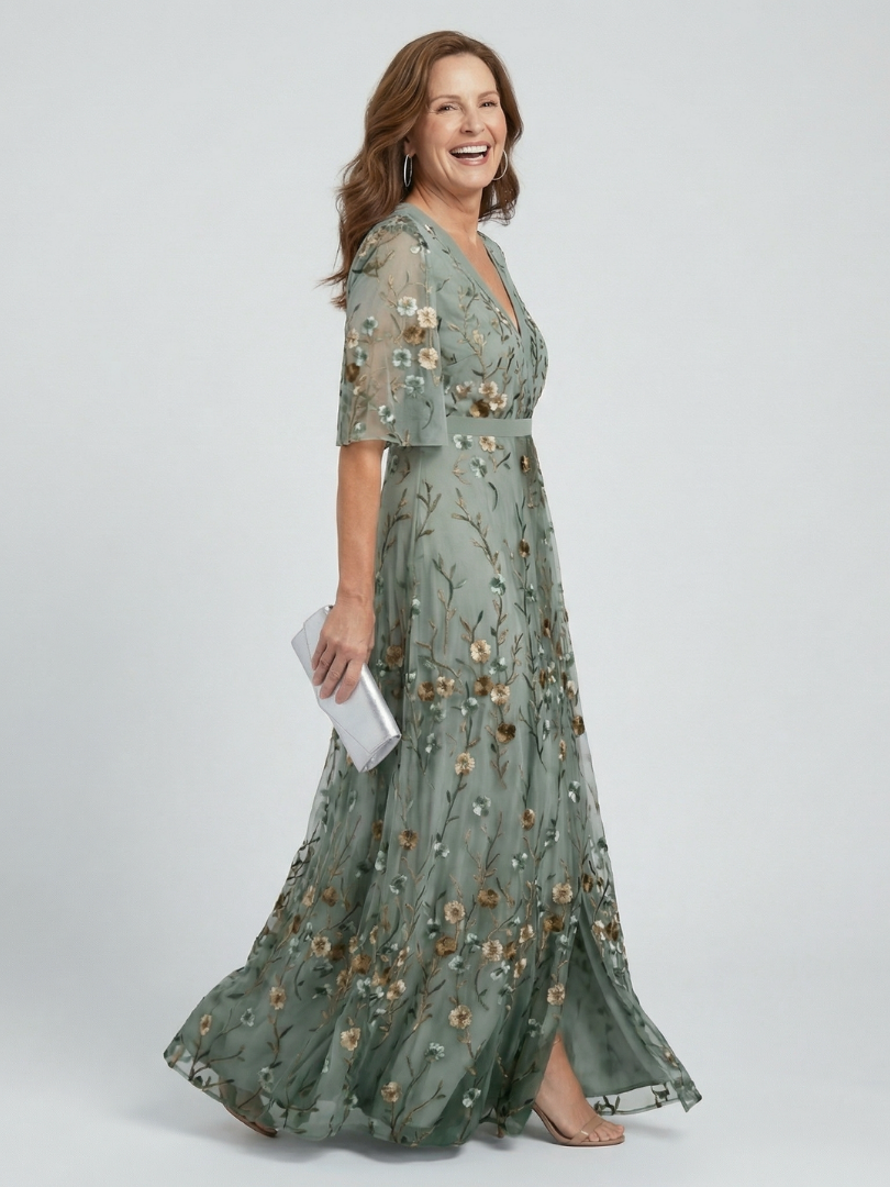 DELACROIX | Robe Maxi Halter Bloom Flow Selora