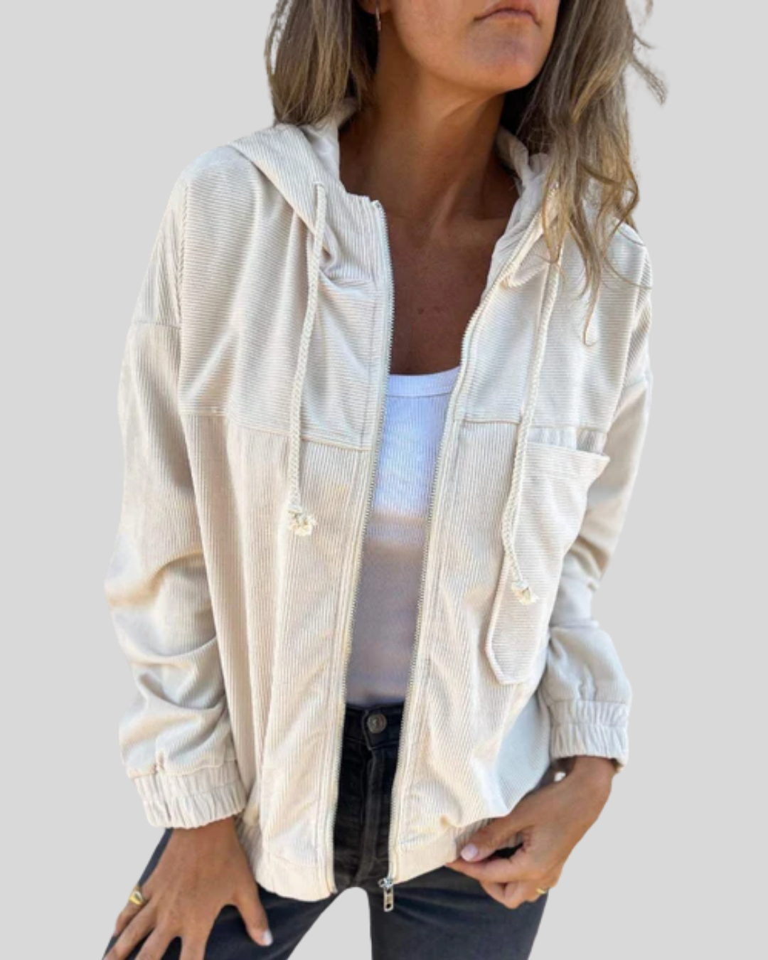 Manon | Veste Zippée Décontractée