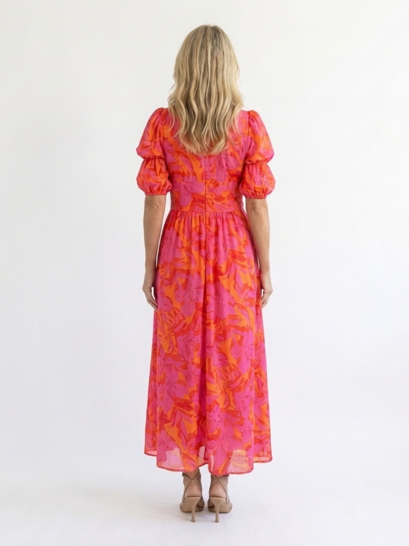 DELACROIX | Robe Midi à Manches Bouffantes Willow