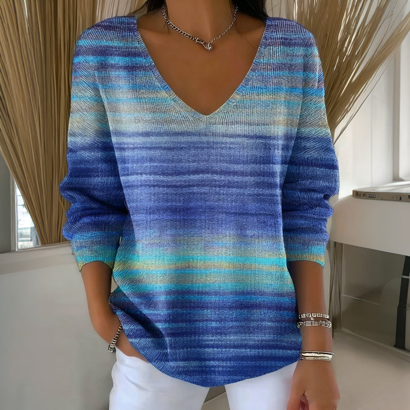 【Manches Longues】T-Shirt Dégradé Décontracté