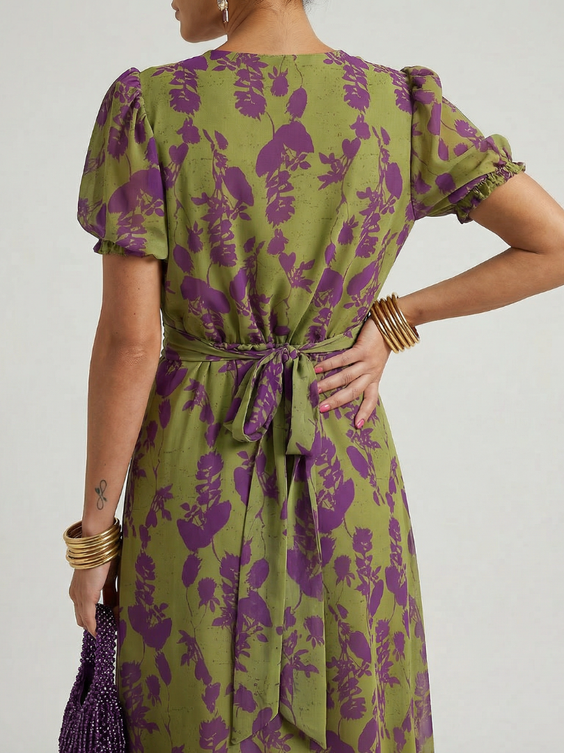 DELACROIX | Robe Midi Florale Détendue Virel