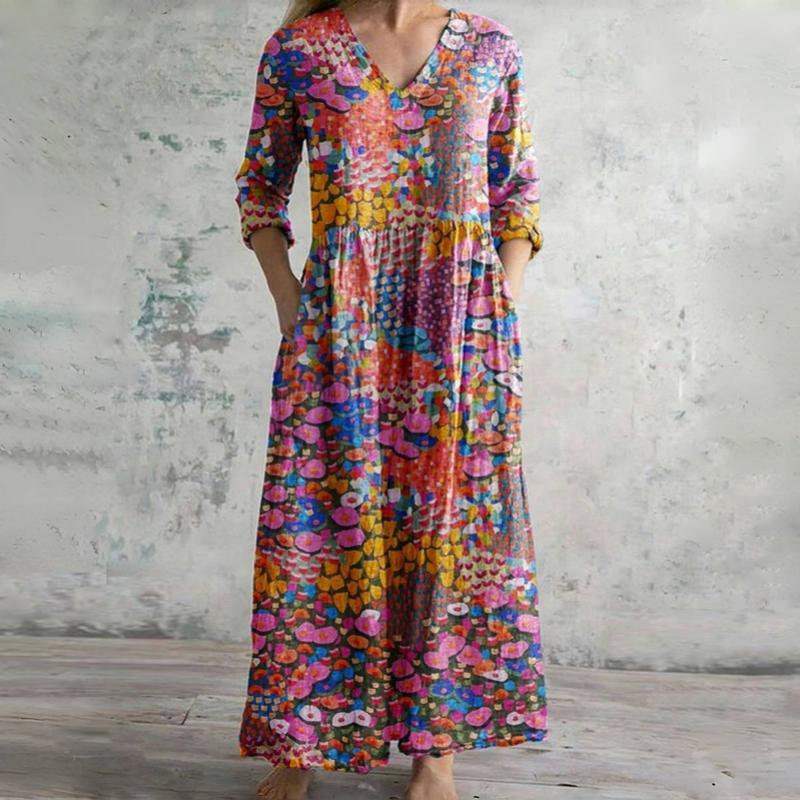 Robe Colorée Vintage