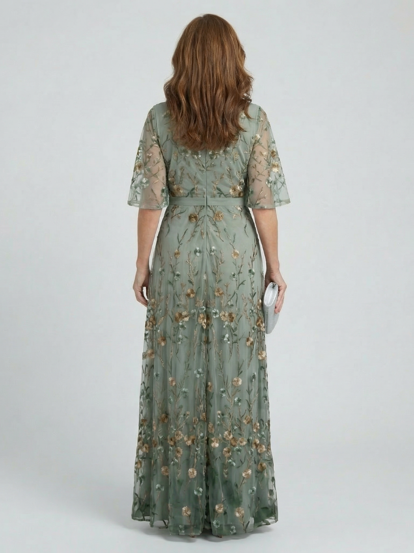 DELACROIX | Robe Maxi Halter Bloom Flow Selora
