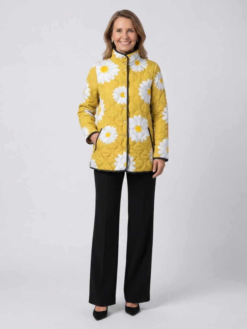 Maison Bellier | Veste Matelassée aux Marguerites Élise