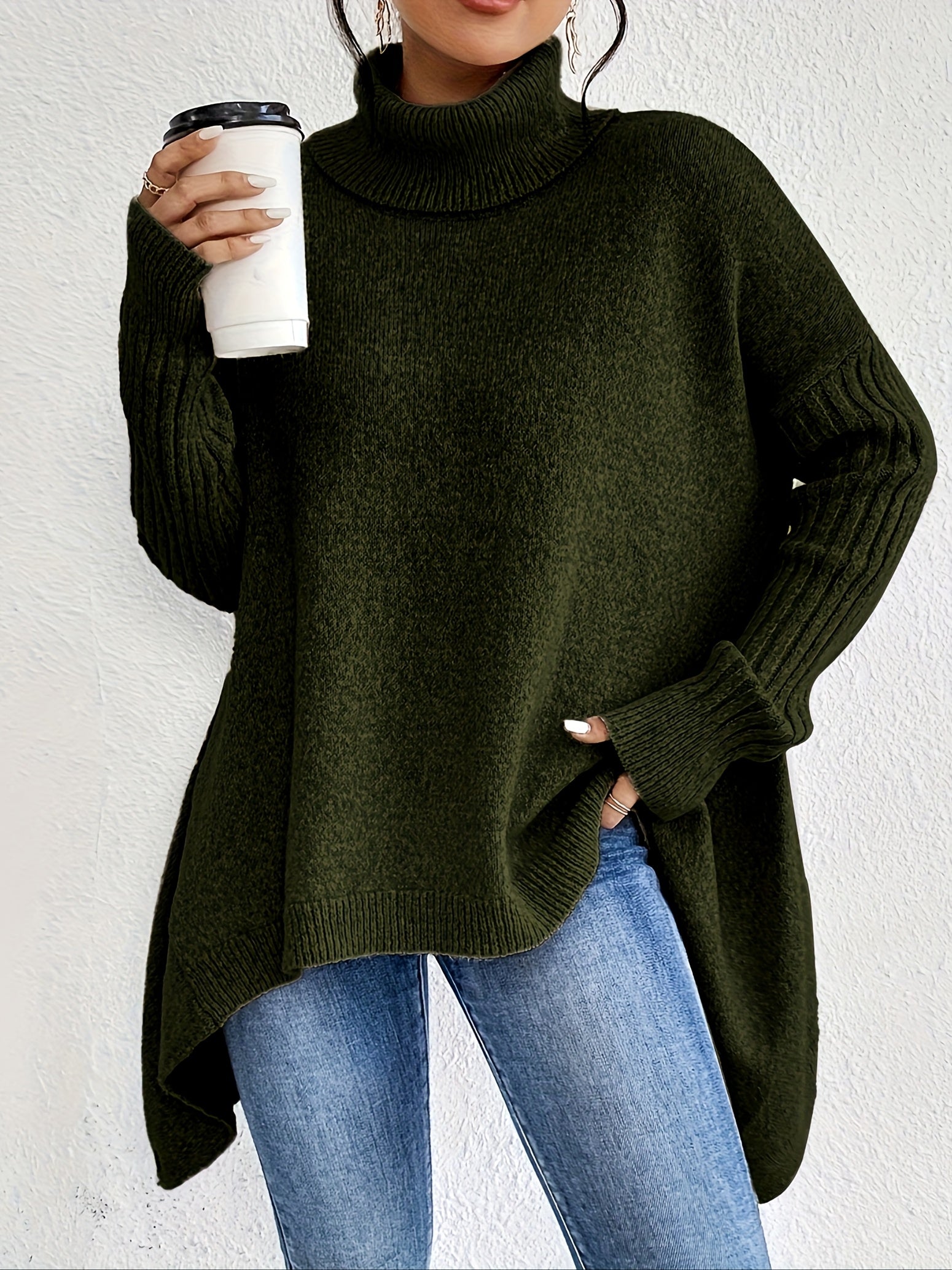 Gabrielle | Pull Col Roulé Ample