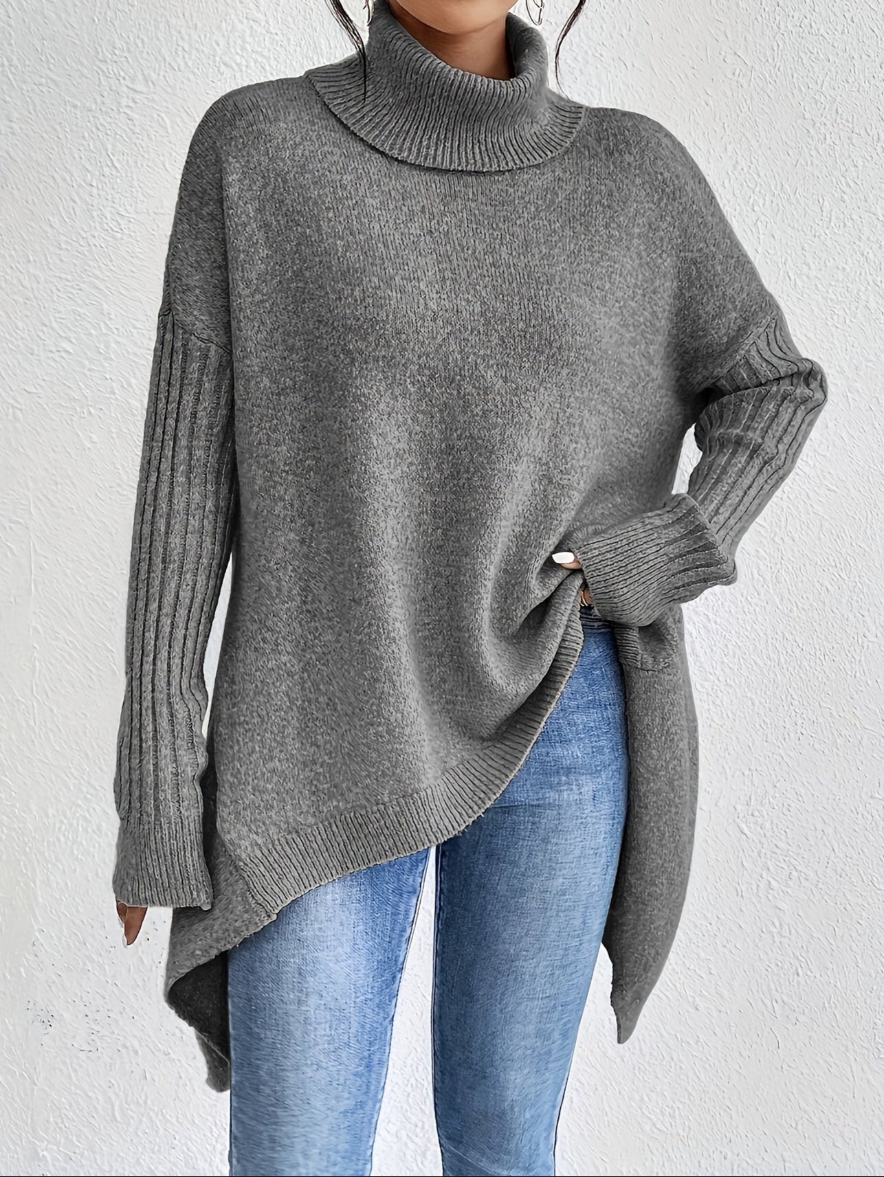 Gabrielle | Pull Col Roulé Ample