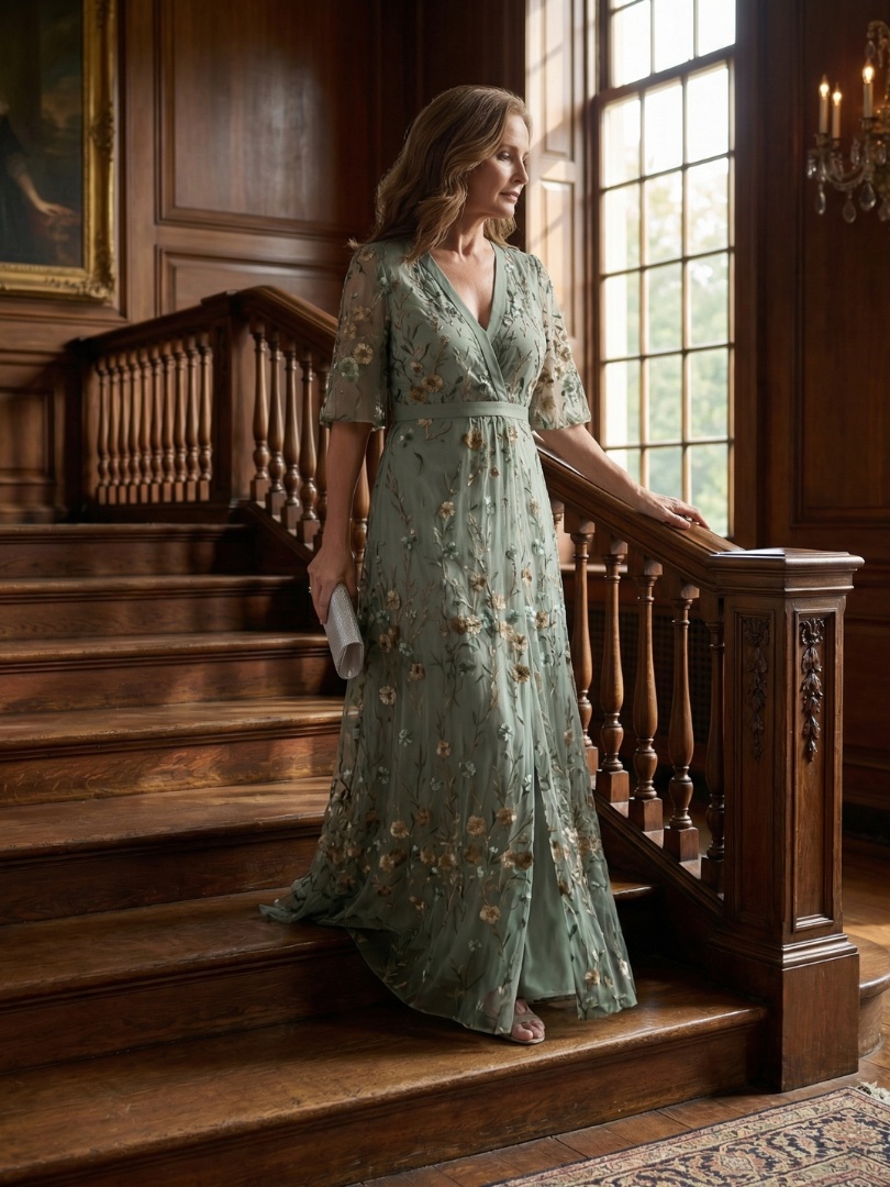 DELACROIX | Robe Maxi Halter Bloom Flow Selora