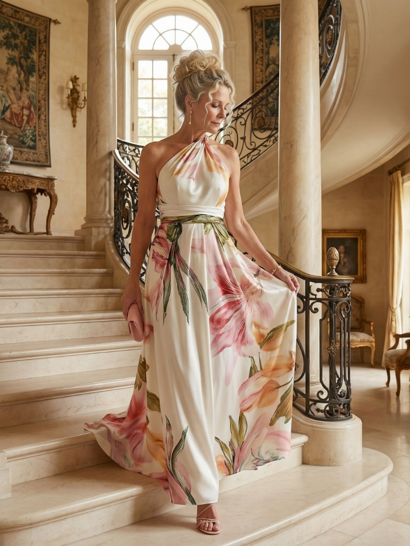 DELACROIX | Robe Maxi Fleurie Légère Amiel
