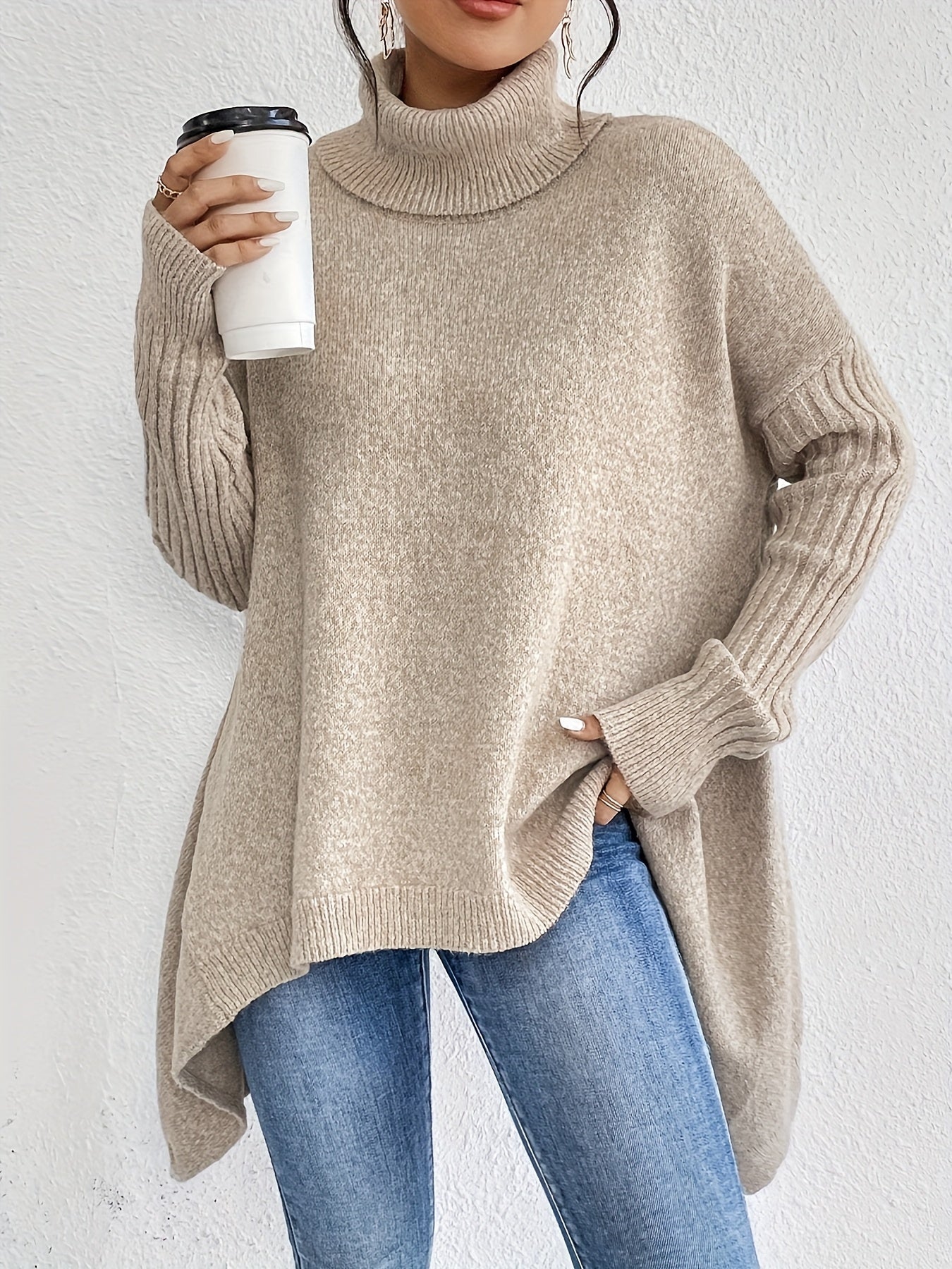 Gabrielle | Pull Col Roulé Ample