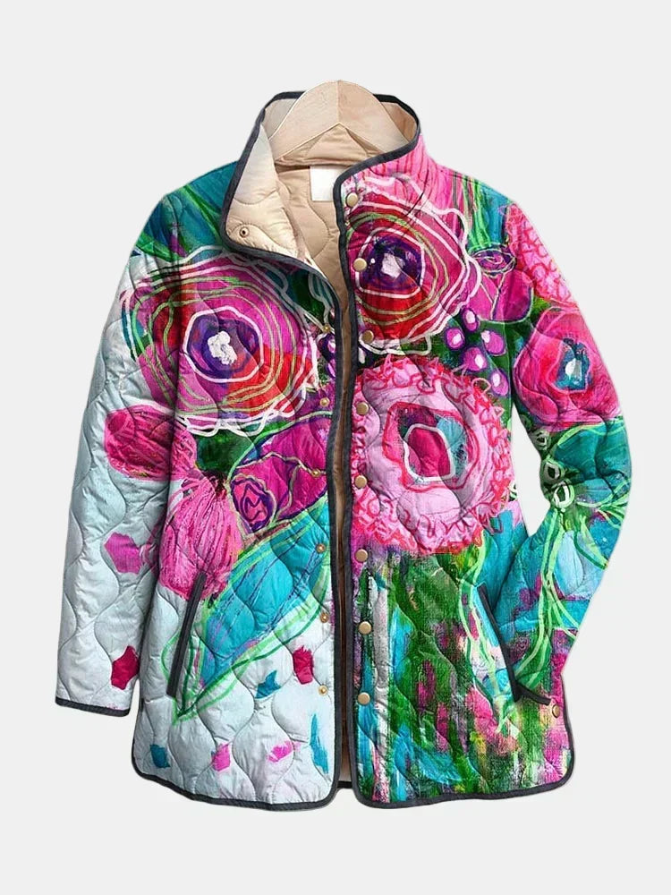 Maison Bellier | Veste Matelassée Aquarelle Florale Lucie