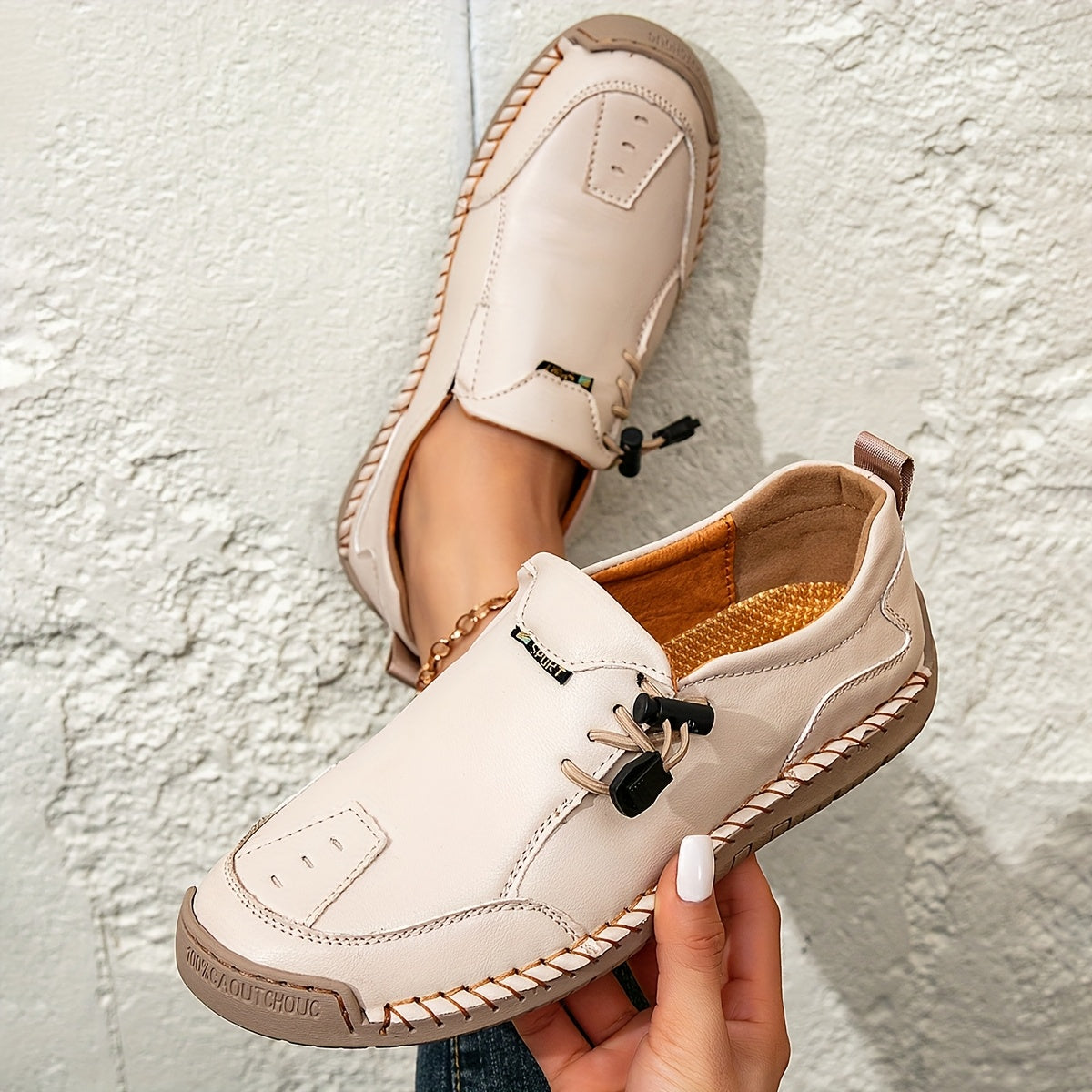 Mocassins Confort Piqués Main Mathilde