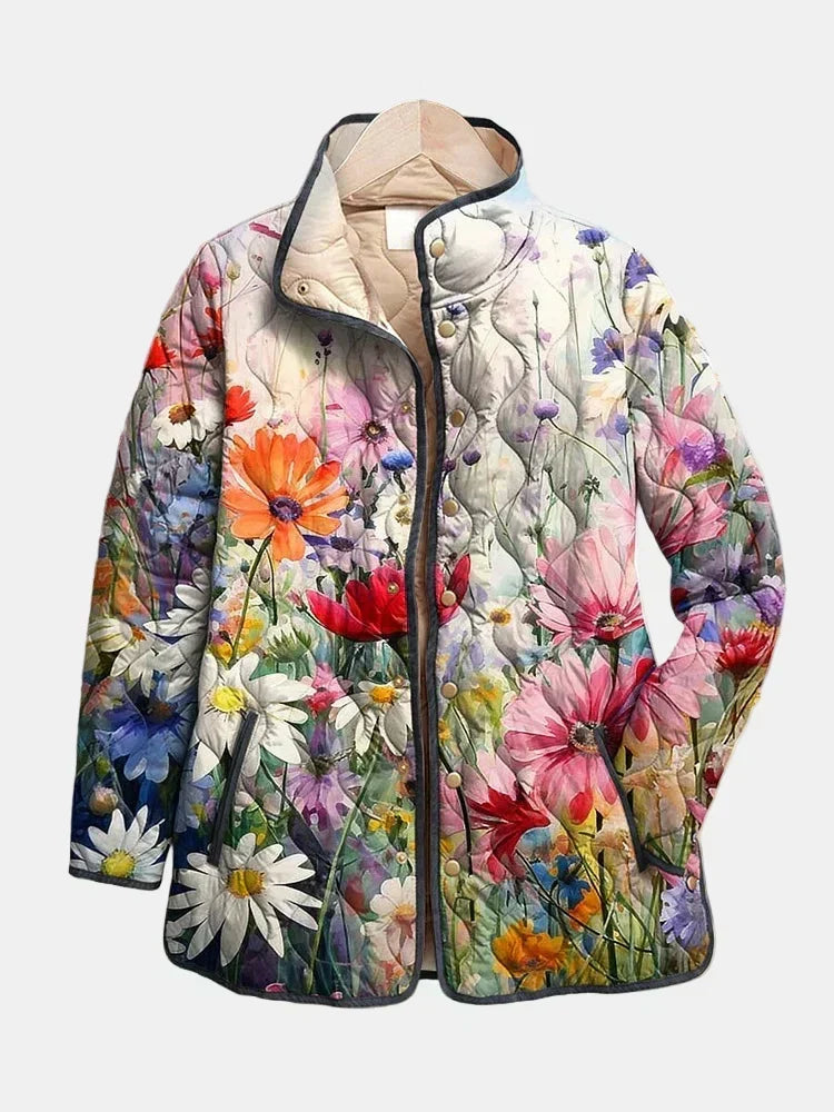 Maison Bellier | Veste Matelassée Fleurs des Champs Manon
