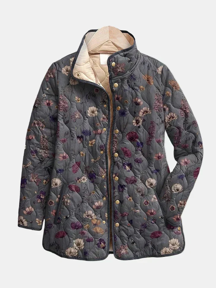 Maison Bellier | Veste Matelassée Fleurs Séchées Nathalie