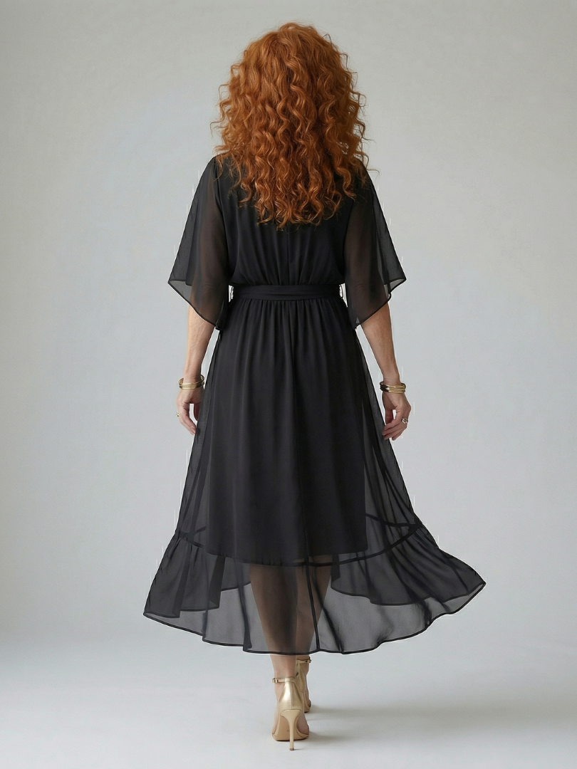 DELACROIX | Robe Midi Drapée Elric