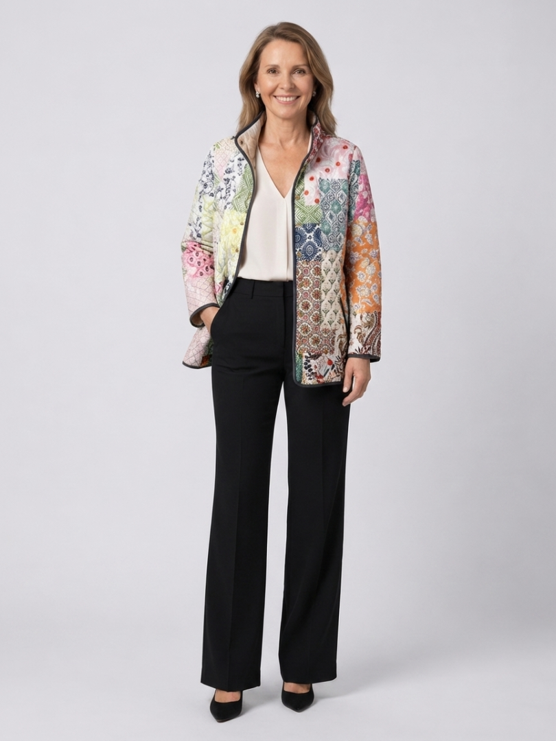 Maison Bellier | Veste Matelassée Patchwork Bohème Florence