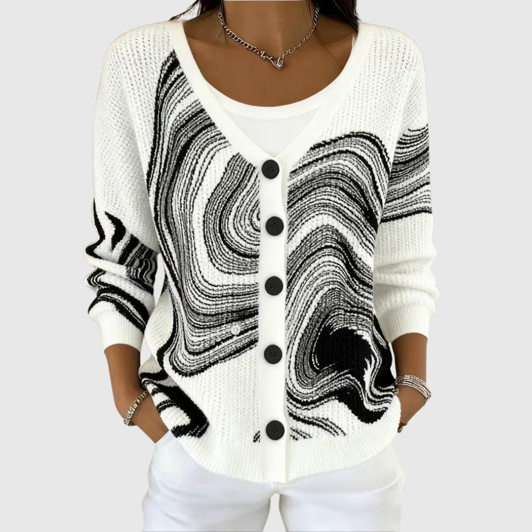 Isolde | Cardigan Marbré Chic