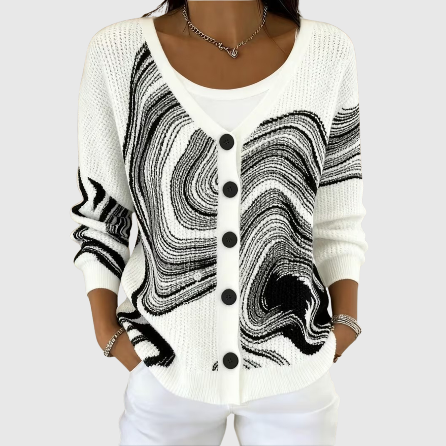 Isolde | Cardigan Marbré Chic