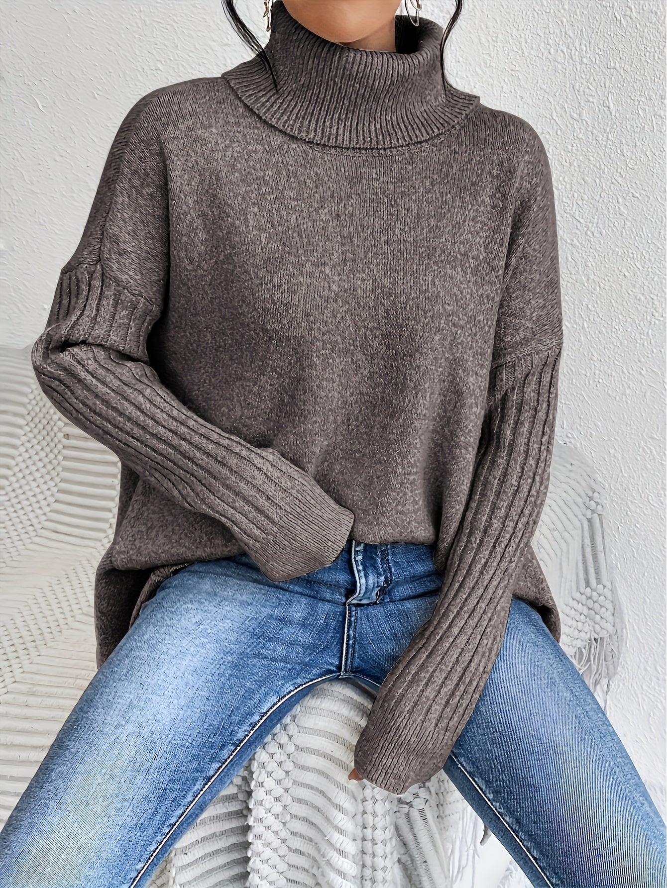 Gabrielle | Pull Col Roulé Ample