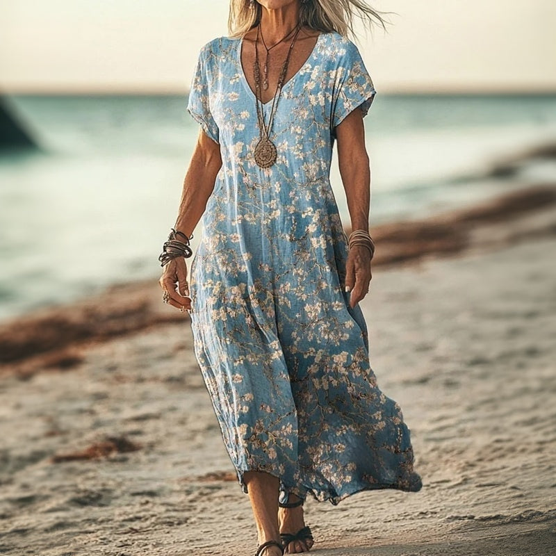 Robe Décontractée À Imprimé Floral