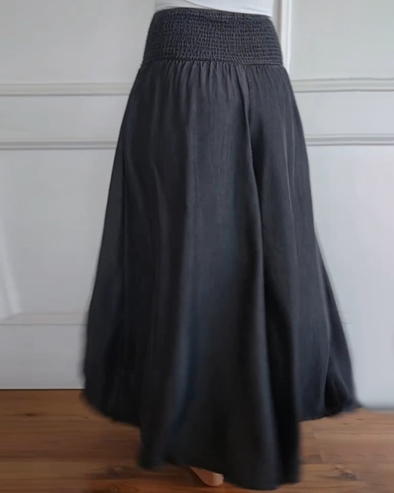 Delphine | Pantalon Large Fluide Romantique